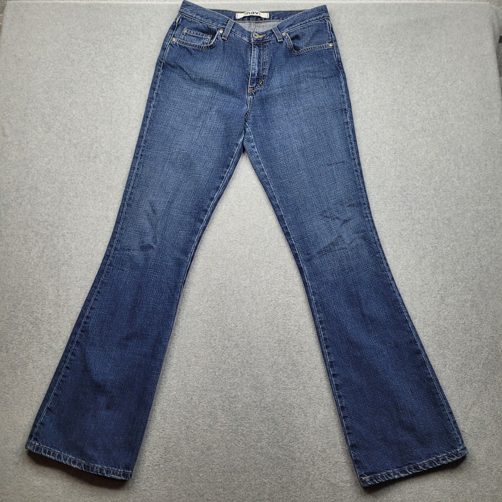 Mavi Molly Flare Jeans Womens 29 Blue Low Rise Zip Fly Denim Pants
